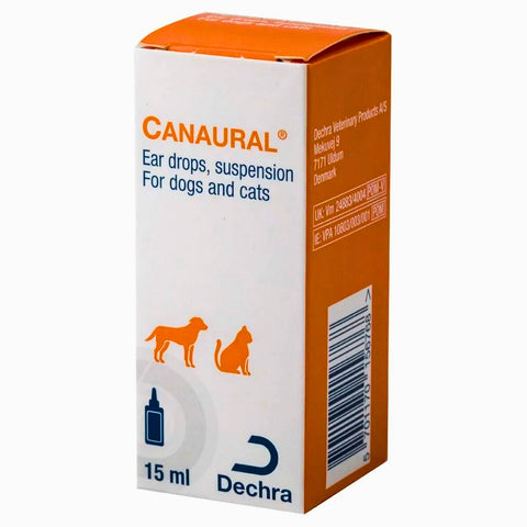 CANAURAL 1G EAR DROPS CAT/DOG - 15ml (Prescription Required)